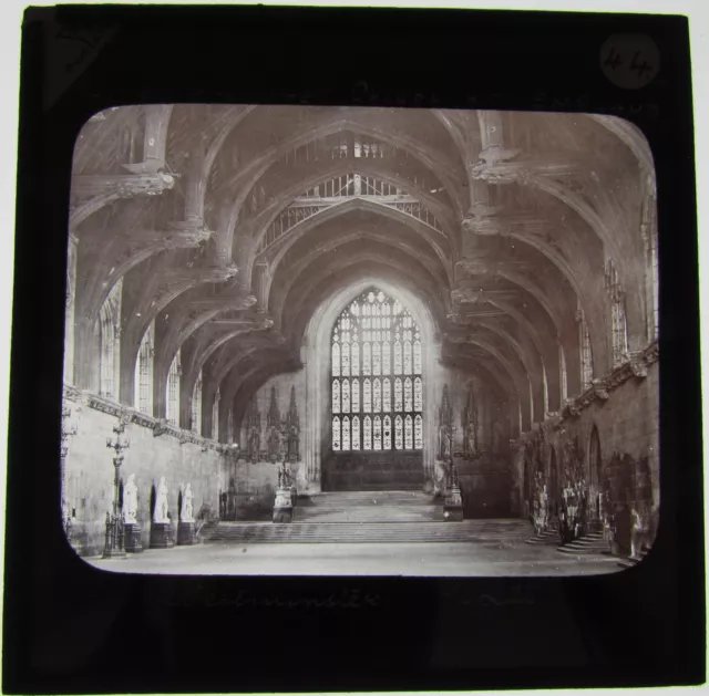 Glass Magic lantern slide WESTMINSTER HALL LONDON C1890 HOUSE OF LORDS