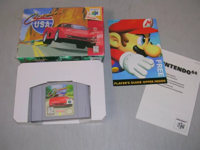 Cruis'n USA (Nintendo 64 N64) Game, Box and Inserts, No Manual