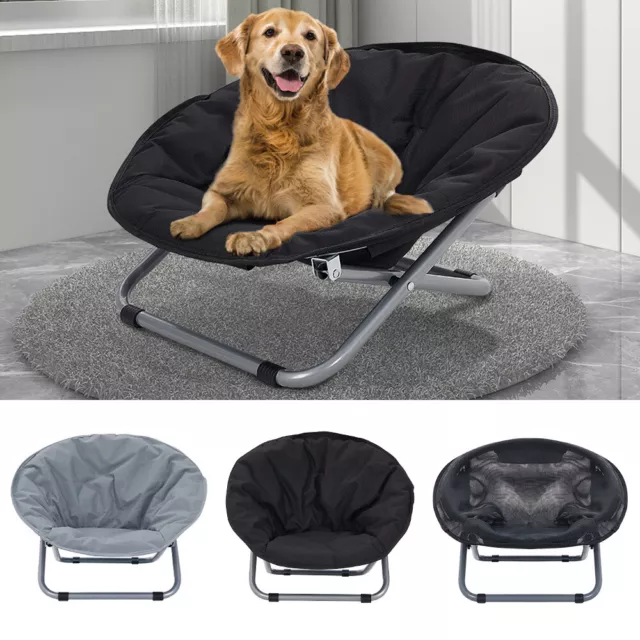 Folding Pet Bed Portable Pet Moon Chair Pet Dog Bed Cat Sofa Chair Camping Home