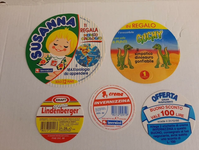 👉FORMAGGINO INVERNIZZI SUSANNA ETICHETTA☆ figurine/ADESIVO GUGHY