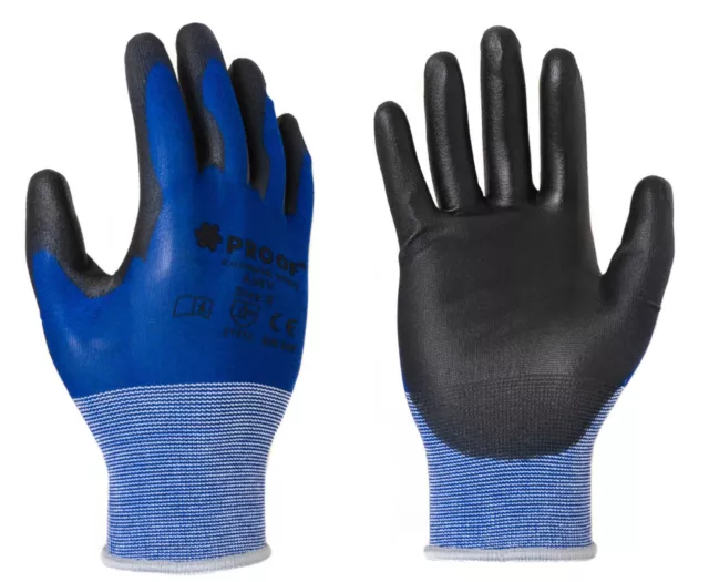 Highly Breathable Touchscreen Gloves Protective PU Coated Safety Gloves - Airy