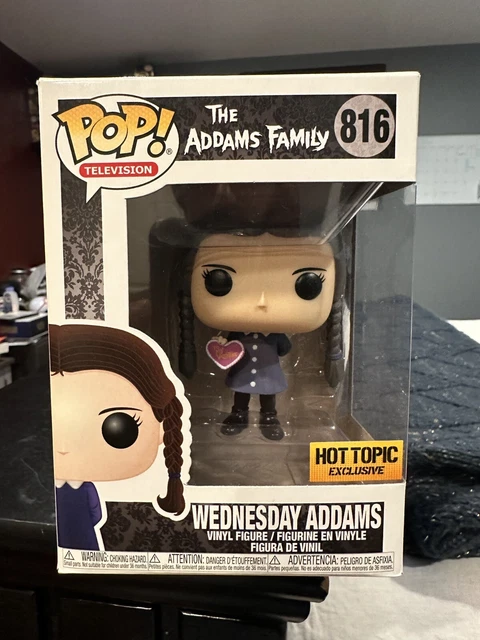 Funko Pop Television Wednesday Addams #816 Addams Family Hot Topic Mint Protectr