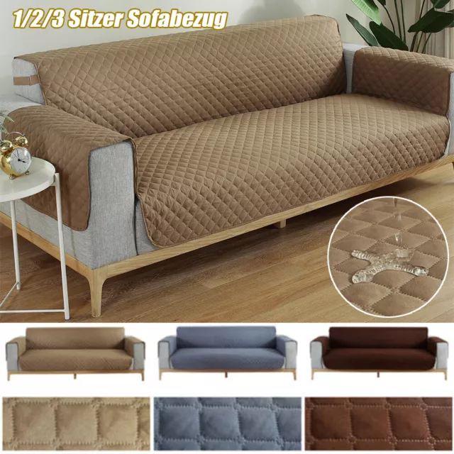 1/2/3 Sitzer Sofabezug Universal Sofahusse Sofa Schutz Abdeckung Für Haustier DE