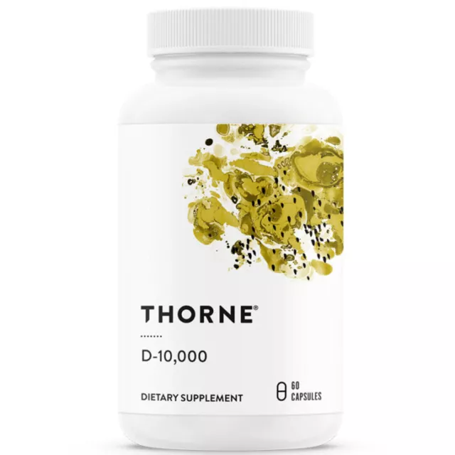 Thorne Research, Vitamin D3, 10000IU, 60 Kapseln - Blitzversand