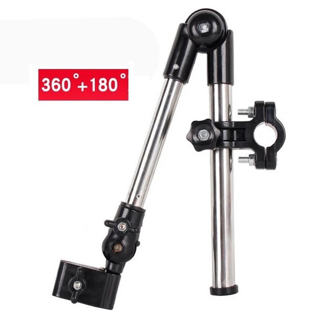 Stainless Steel Umbrella Support Folding Stroller Attachment Clamp Wheelchair