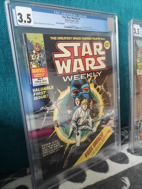 Star Wars weekly CGC comic uk 1978 issues - 1, 2, 3, 4, 5 all graded