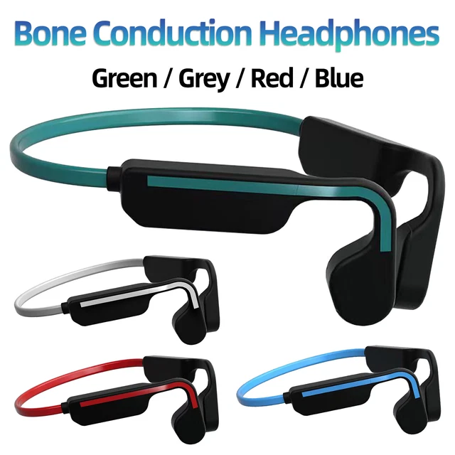 Bone Conduction Headset Bluetooth 5.3 Wireless Outdoor Sport Open Ear Headphones