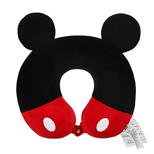 MINISO Kids Travel Neck Pillow with Eye Mask, 100% Memory Foam Cartoon...