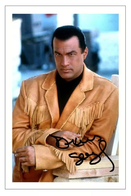 STEVEN SEAGAL Signed Autograph PHOTO Fan Gift Print MOVIES UNDER SIEGE