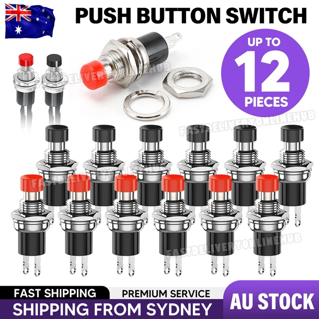 MINI PUSH BUTTON Switch Micro Momentary ON/OFF SPST Normally Open N/O ...