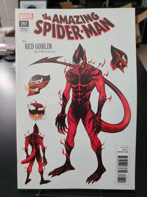 Amazing Spider-Man #797 The Red Goblin Design Variant Ed Mcguinness Legacy Tie