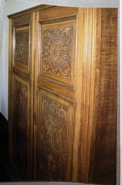 Antique Oak Wardrobe Circa 1910