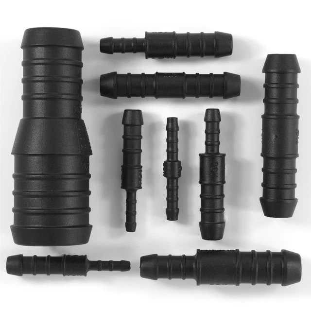 HOSE PIPE CONNECTOR STRAIGHT REDUCING fitting plastic barbed Fuel Water