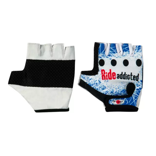 Guantes Da Bici Bicicleta MTB Da Carreras Ciclismo Corto en la Piel Y Licra M