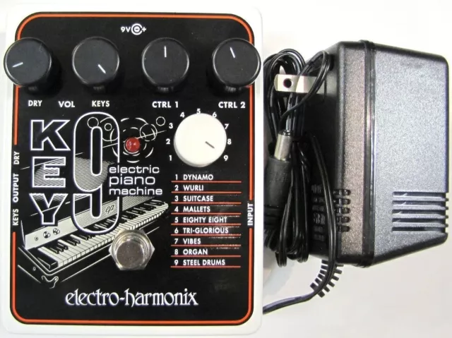 Electro-Harmonix EHX KEY9 Electric Piano Machine B9 C9 Keyboard Guitar Pedal