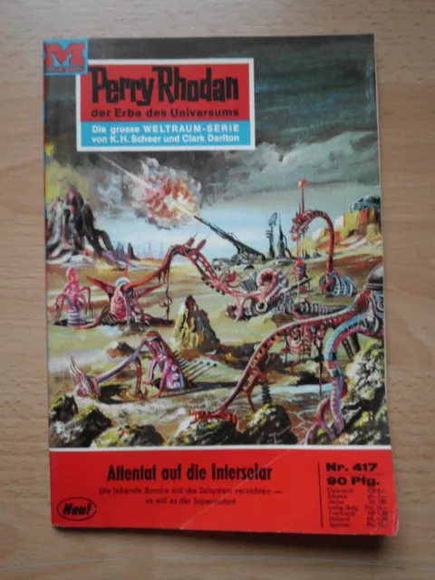 🍀 Perry Rhodan 🍀 Nr. 417 Unikat , Rarität , 2x Umschlag / Cover Erstauflage