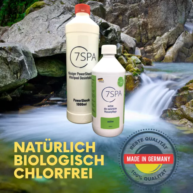 7SPA active & Powershock im Set, die chlorfreie Whirlpooldesinfektion