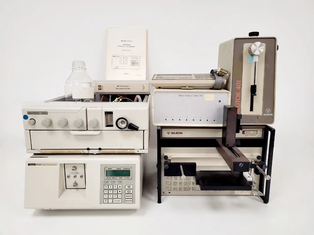 HPLC System Parts Jasco FP920 Detector , Gilson 231 Injector, Dilutor 401 - Lab