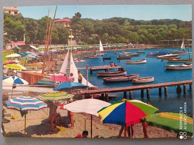 LIVORNO ROSIGNANO MARITTIMO 29 CASTIGLIONCELLO BAGNI AUSONIA viaggiata 1959 