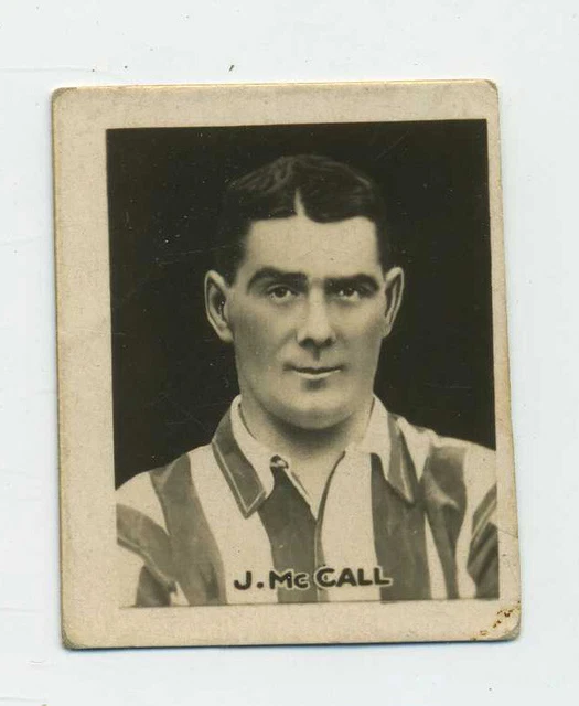 Famous Football Captains J. McCall Preston North End 1922 Football Card C2