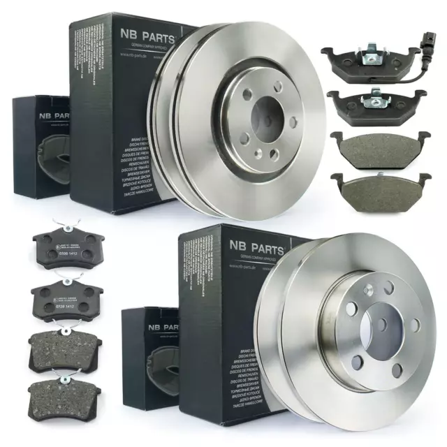 Disques de Frein Plaquettes avant Arrière pour Audi A3 8L Skoda Octavia VW Golf