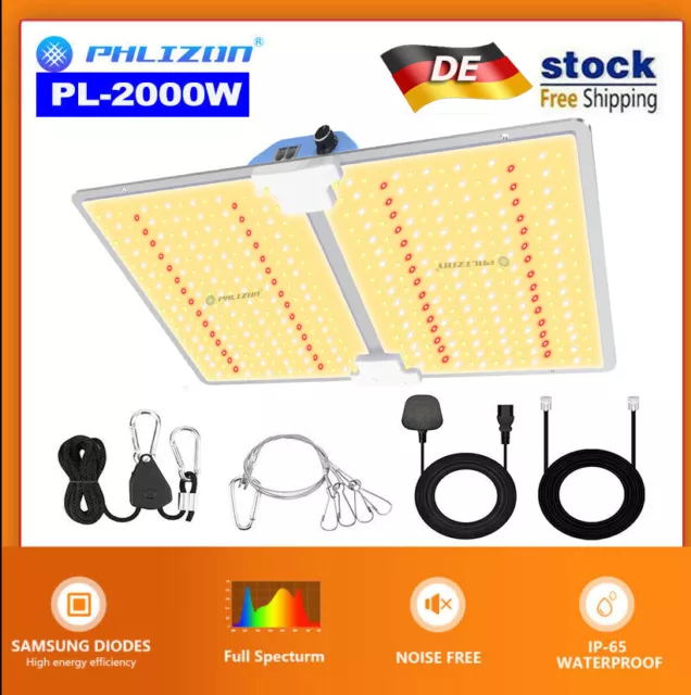 2000W Dimmbare Samsung LED Grow Light Full Spectrum für Indoor Hydroponik 3x4ft