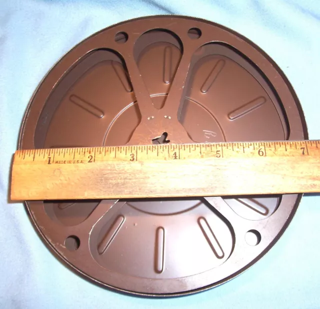 2 - 16MM Film Take Up Reels - 1600 Ft. ea. - 1 Metal 1 Plastic