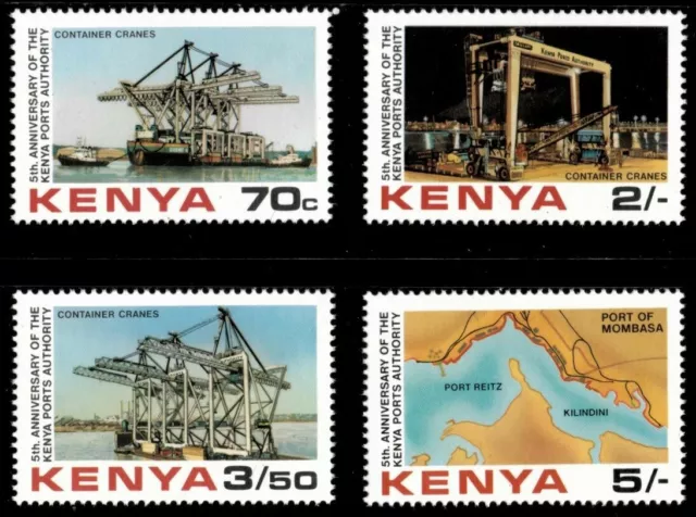 Kenya 1983 - Ports Authority, 5th Anniversary - Set of 4v - Scott 238-41 - MNH