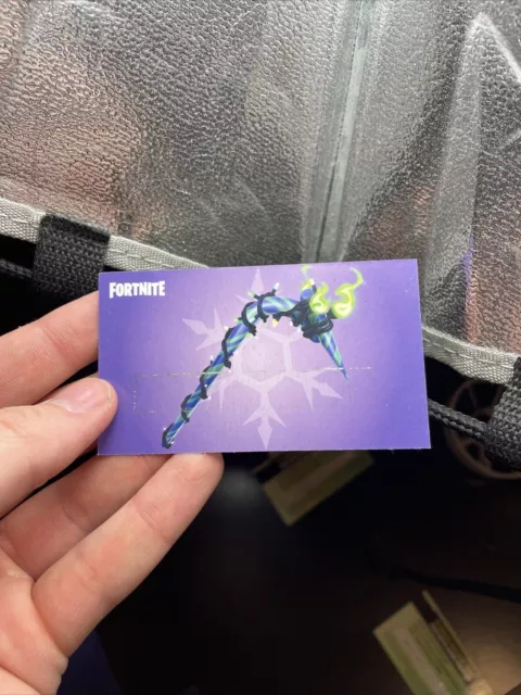 Fortnite Merry Mint/Minty Pickaxe Card Collectible (USED CODE)