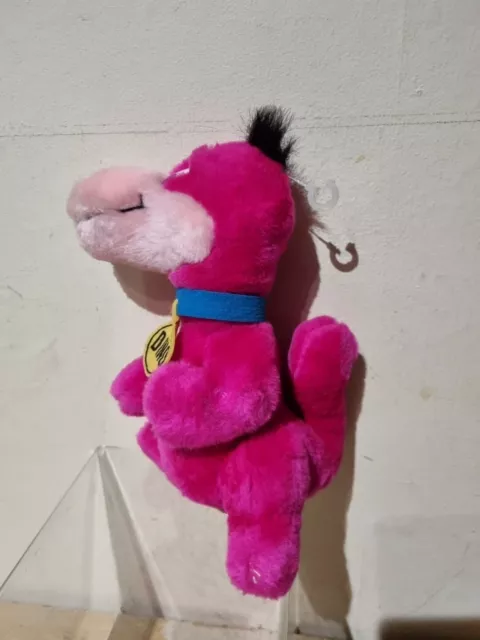 Vintage 1980 Baby Dino Plush Flintstones Hanna Barbera Dinosaur Pink (F8) 2