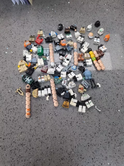 Genuine Lego Star Wars Minifigure Parts Bundle Joblot *ALL DAMAGED*