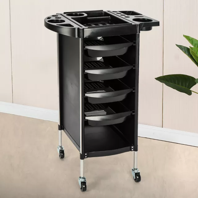 4 Drawer Salon Hairdresser Trolley Beauty Barber Storage Basket Rolling Cart UK