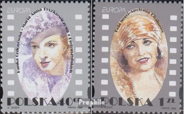 Poland 3584-3585 (complete issue) unmounted mint / never hinged 1996 Famous Wome