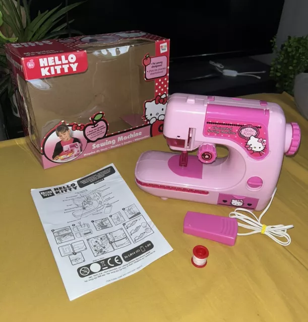 Sanrio: IMC Toys Hello Kitty Pink Sewing Machine - VGC 2010 - TESTED & WORKING ✅