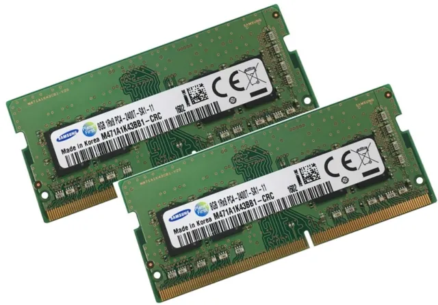 2x 8GB 16GB DDR4 RAM 2400 Mhz für Lenovo ThinkPad E470 / E475 / E480 SO DIMM