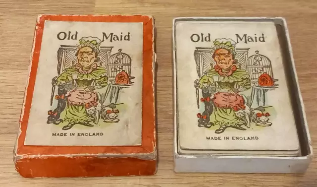 Delightful 'Old Maid' Playing Cards. Full Set, c1910-20