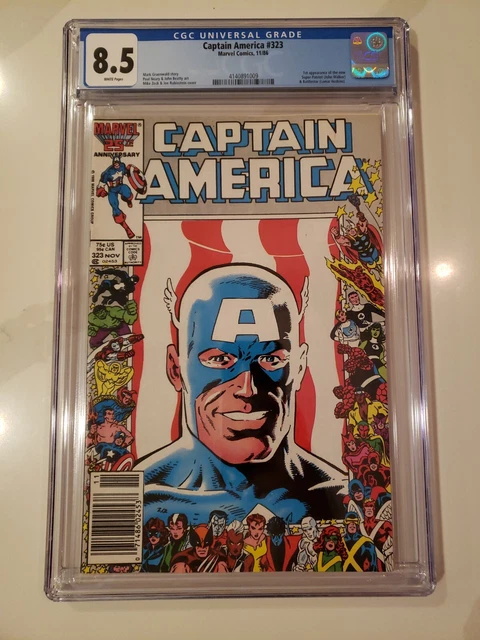 Captain America 323 CGC 8.5 Marvel Comics 1986 1st Super-Patriot and Battlestar