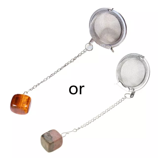Loose Tea Infuser Filter Crystal Pendant Tea Balls Filter for Restaurant, Home 2
