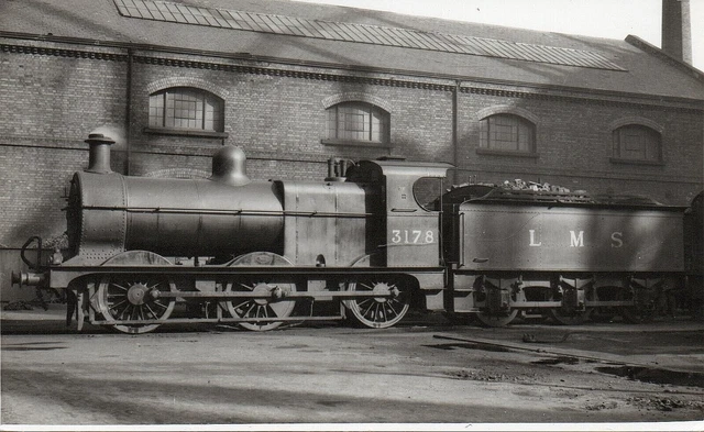 LMS CLASS 3F 0-6-0 No 3178 @ BRISTOL SHED YARD c1932 PHOTOMATIC £1.30 ...