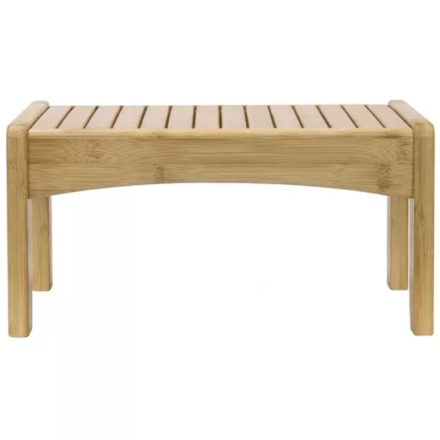Sorbus Bamboo Shower Bench/Stool Wooden Foot Rest/Potty Bamboo
