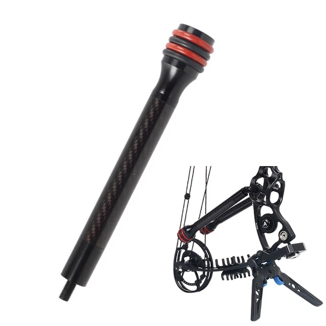 Tige De Stabilisateur Pour Arc à Poulies - Dampener 6/8" - Réduit Les Vibrations - Noir