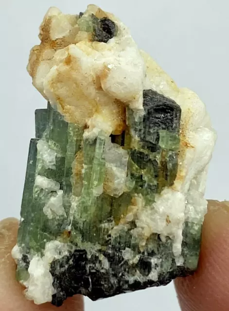 07 Gram Stunning Quality Natural Green Indicolite Color Tourmaline Crystals Bunc
