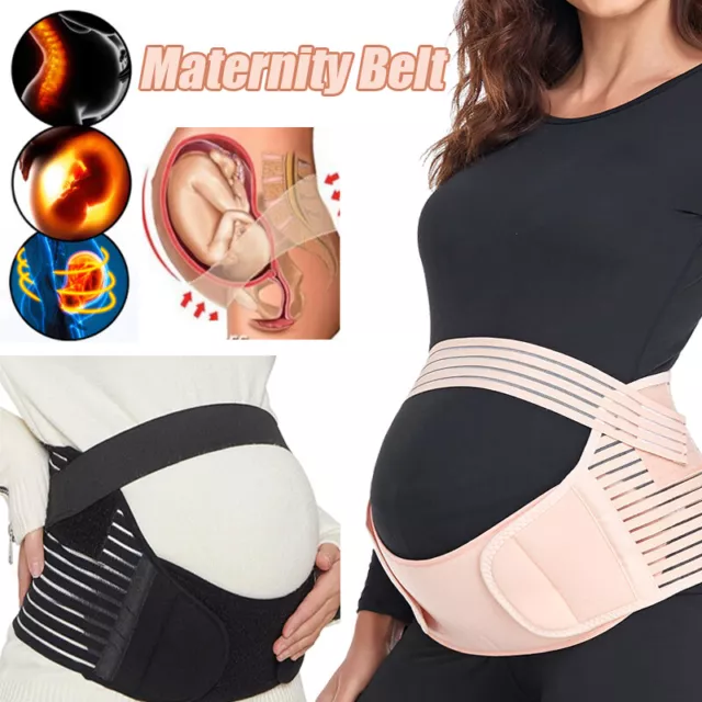 Pregnancy Maternity Belt Lumbar Back Support Waist Band Belly Bump Back Brace