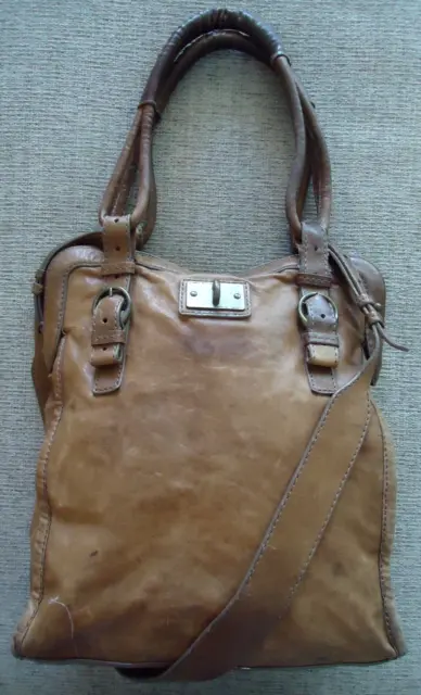 Allsaints Spitalfields Distressed Leather Bag