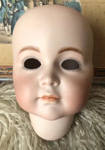 Antique Style Vintage Reproduction #117 K*R Doll Head 1983 …. Needs Eyes