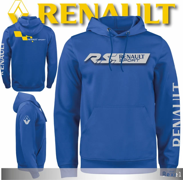Felpa Cappuccio Sweet Hoodie Printed Renault Sport Rs Clio Williams Turbo By