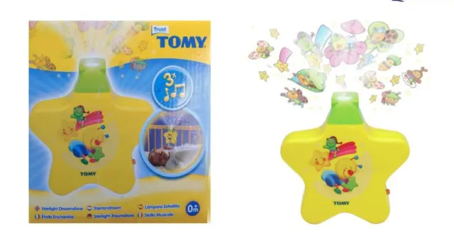 Tomy Starlight Dreamshow Nightlight celing projector with sound and images BNIB