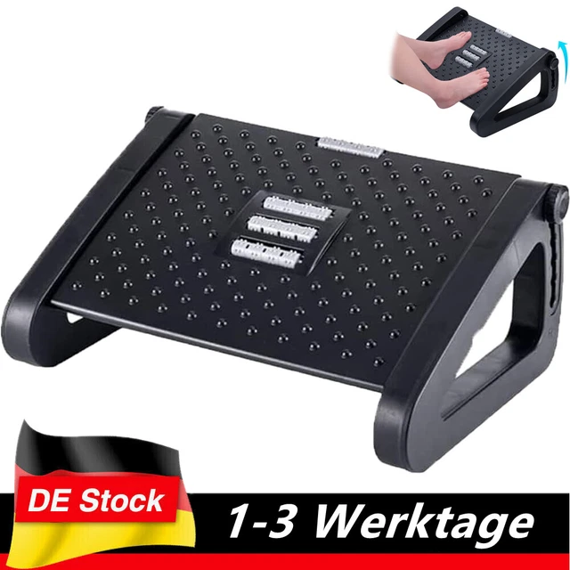 Fußstütze Schreibtisch Fußablage Fußhocker Ergonomisch Neigung Höhenverstellbar