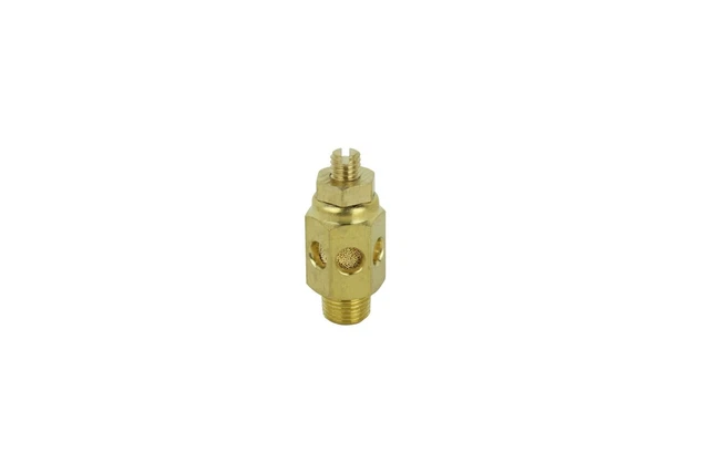High Flow Exhaust Muffler, 1/8" MNPT - 40 Micron Bronze Silencer 10EA