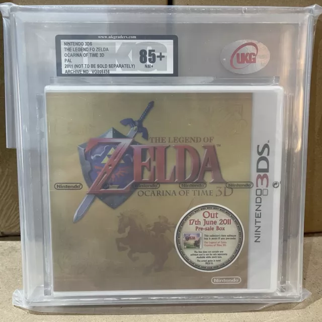 NINTENDO 3DS The Legend Of Zelda Ocarina Of Time 3D UKG/VGA Graded 85+ NM+